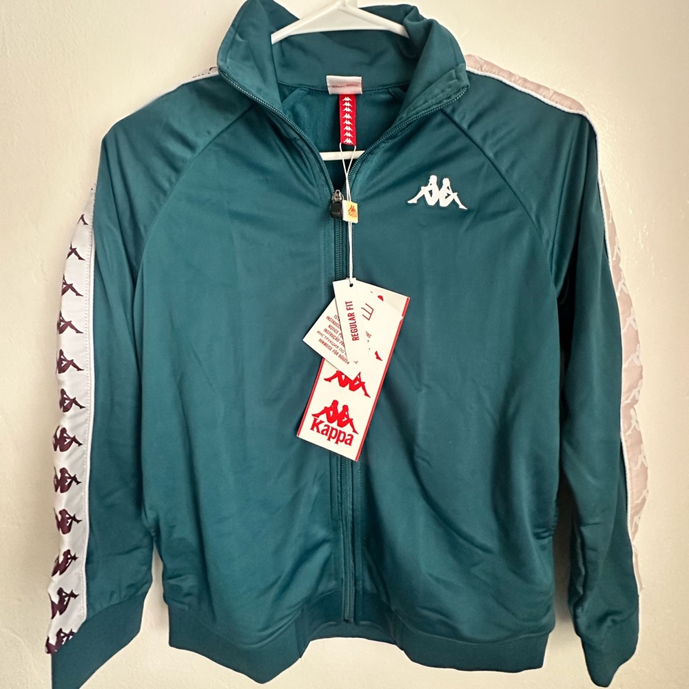 Kappa Teal Track Jacket with Different Sleeves